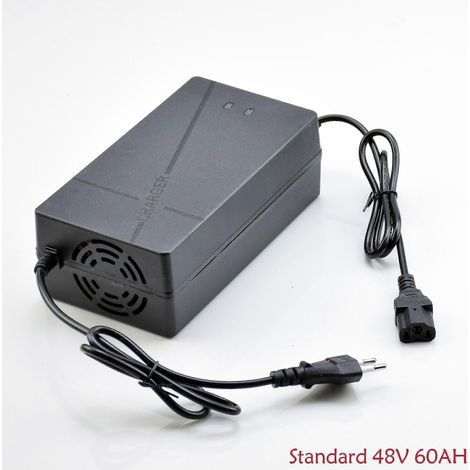 Chargeur intelligent pour batteries au plomb-acide 48 V, quads et karts (standard 48 V 60 Ah), 60 V, 72 V et 96 V, 50 Ah et 60 Ah, pour tricycles électriques, vélos, scooters (1/5)