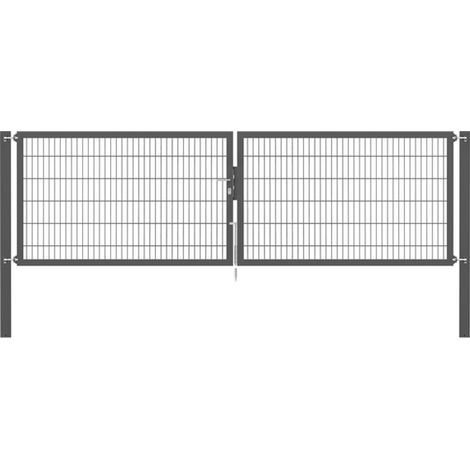 ALBERTS Doppeltor Flexo Plus, anth.RAL 7016, z.Einbet.BxH4000x1200mm, PF1900/100x100mm (1/3)