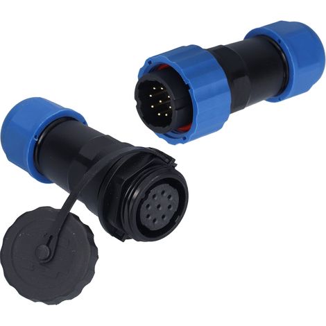 IP68 wasserdichter Flugzeugstecker 250V 5A SP209 2-polig für Kabel, Wandmontage, Hochleistungsnetzteil (1/5)