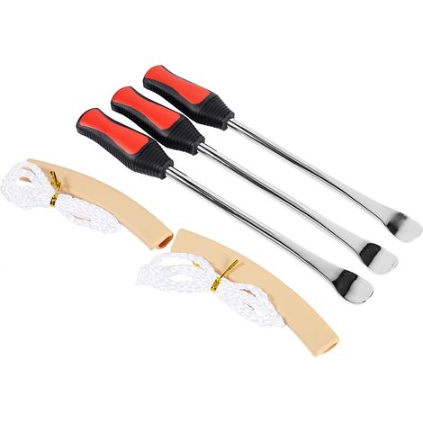 3 leviers cuillère démonte-pneu moto + 2 protège-jantes (1/5)