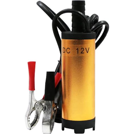 Pompe à huile submersible électrique portable 12 V/24 V CC, pompe à eau/diesel en acier inoxydable, pompe de transfert de carburant (eau, huile, diesel). (1/5)