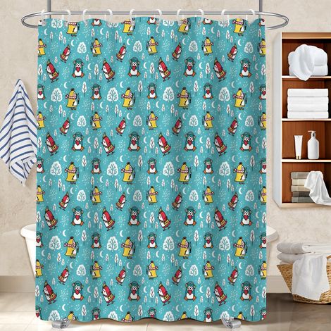 Rideau douche imperméable polyester 180x180 imperméable bâche de douche pour nouvelle déco pour la rentrée (1/5)