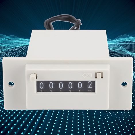 Elektromagnetischer Zähler CSK6-YKW, 6-stelliger elektronischer Impulszähler, 12 V DC (1/5)