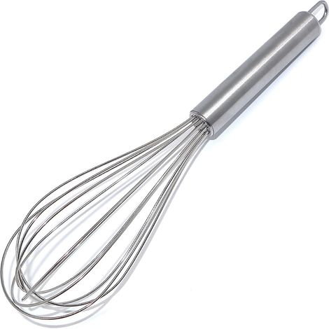 Fouet de cuisine en acier inoxydable, batteur manuel 26 cm, fouet à main pour mélanger, mélanger la pâte, les œufs, la mousse (1/5)