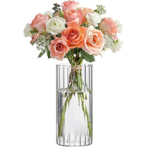 Vase cylindrique en Verre Transparent 15u202Fcm Vase décoratif pour Fleurs,(20ml) 20ml (1/5)