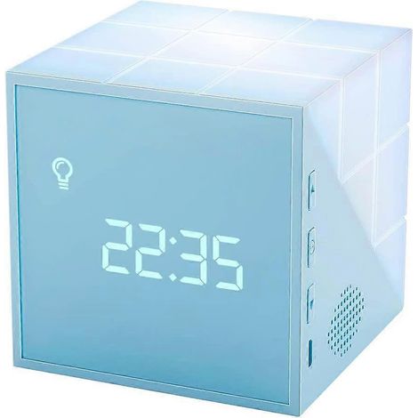 Réveil enfant LN avec lumière - Réveil avec lampe de chevet colorée (1/5)
