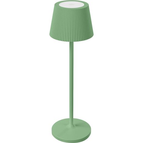 Lampada da tavolo led ricaricabile IP54 mod. Emmamini colore verde salvia (1/2)