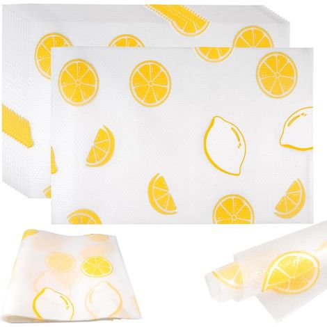 12-Piece Antibacterial Refrigerator Mats, 45 x 30 cm Drawer Mats (1/5)