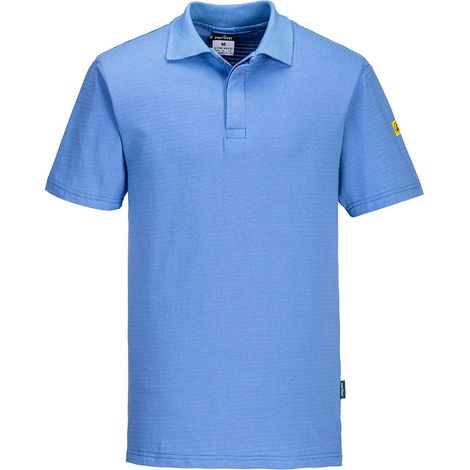 Polo Antistatique Esd Couleur : Bleu Hamilton Taille Xl - Portwest (1/2)