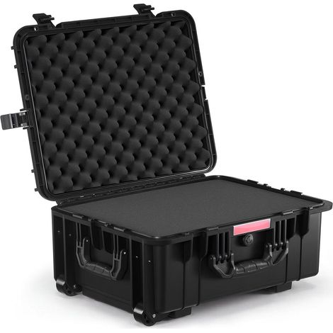 Transport sécurisé du matériel, étui de protection IP67 à roulettes avec mousse et 4 trous pour cadenas (1/5)