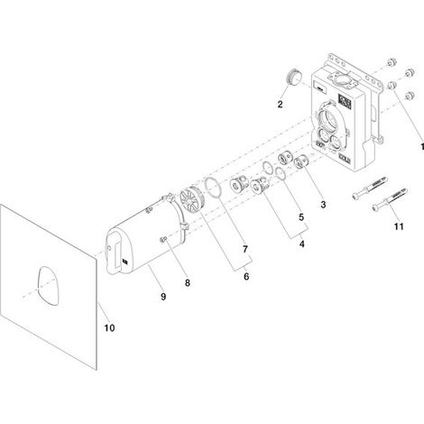 Dornbracht 3550397090 module UP-Therm produits encastrés