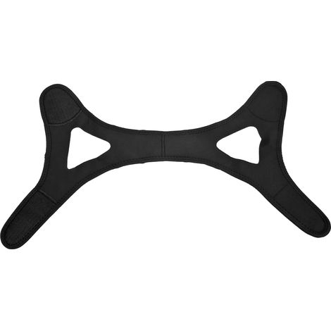 Mentonnière anti-ronflement élastique en caoutchouc, ceinture anti-ronflement pour hommes et femmes, noire (1/5)