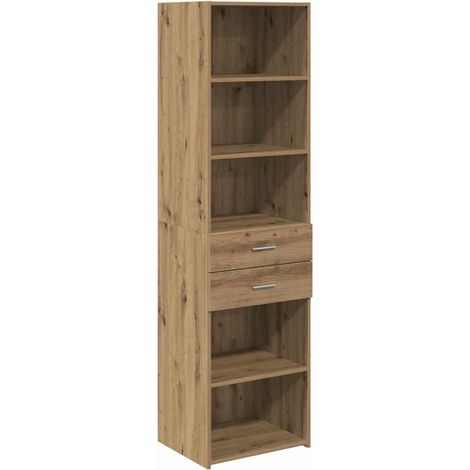 Maison Exclusive - Credenza con cassetto Rovere artigianale 50 x 42,5 x 185 cm