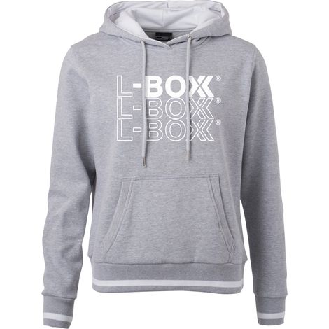 Der L-BOXX Hoodie in Grau-Weiß (Herren / Größe XXL) - Sportlich und Bequem (1/2)