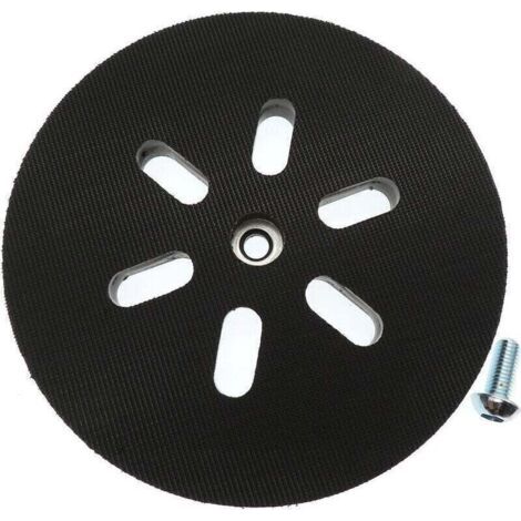 Plateau de ponçage pour ponceuse excentrique Bosch GEX 150 AC, PEX 15 AE, GEX 150 Turbo 150 mm avec vis,