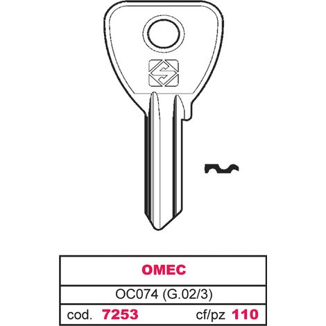 Silca CHIAVE ASC OC074 (G.VAC 3) OMEC 100.00 pz