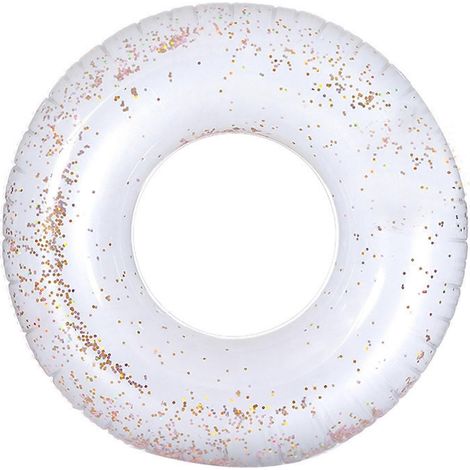 Bouée gonflable en PVC épais, avec paillettes, tailles 20/23/27/31 et 60 pouces, pour enfants, pour une utilisation à la piscine et au jardin en été.-AquaForge (1/4)