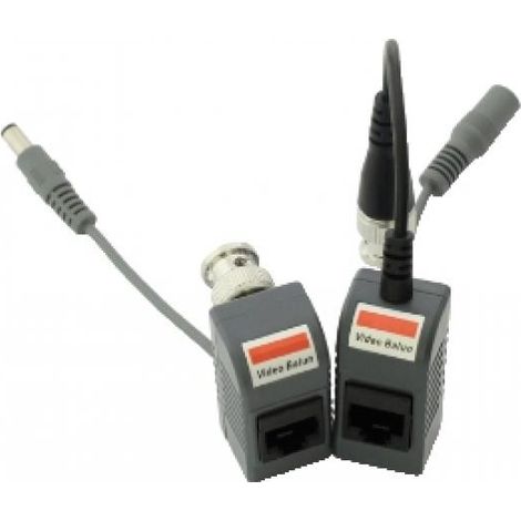 Coppia balun per trasmissione video + alimentazione su cavo ethernet