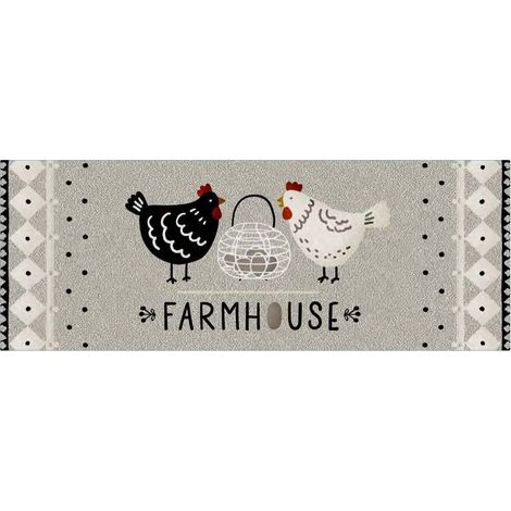 Velvet-Teppich Huhn 45x150 - Mercury