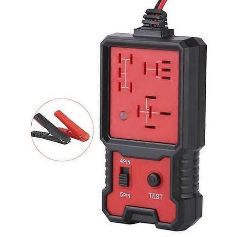 Testeur de relais - 12 V - Portable - Affichage LED - 4/5 broches (1/4)