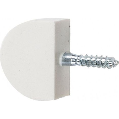 Blister de 12 petits supports d'étagères de vitrine en plastique blanc/00