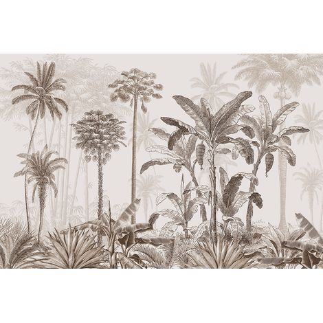 Papier peint panoramique - Forêt Tropicale - 130 cm x 87 cm (1/2)