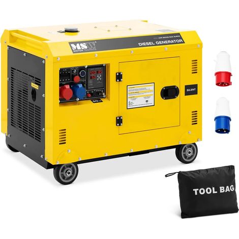 Generador diésel de 7220/8500 vatios tanque de 30 litros 240/400 voltios móvil AVR Euro 5 aleación de aluminio 140009126 (1/5)