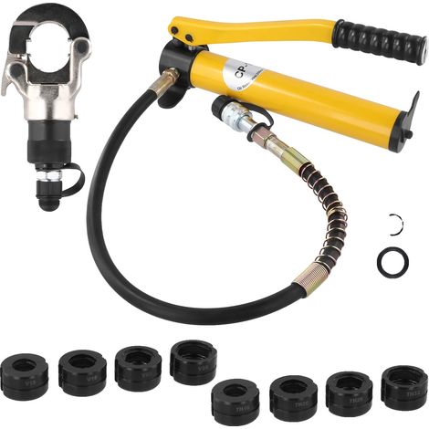 Outil de sertissage hydraulique, mécanisme de pression réglable, compatible avec divers tuyaux (1/2)