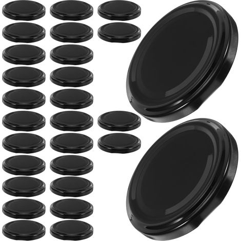 Couvercles de Pots de Confiture Réutilisables, 50 Couvercles à Vis Métalliques 63Mm pour Bocaux de Conserve pour Préparation et Conservation