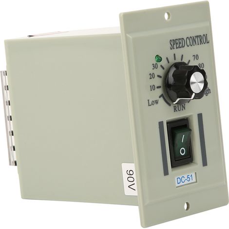Contrôleur de vitesse pour petit moteur CC à aimant permanent de type DC-51, entrée 110 V, tension de sortie CC 0-90 V (1/4)