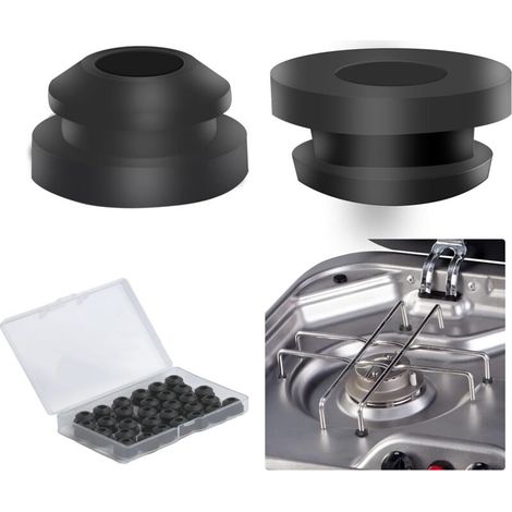 30 Embouts Caoutchouc 5 mm Supports Casseroles Pieds Antidérapants Accessoires Camping-Car (1/4)