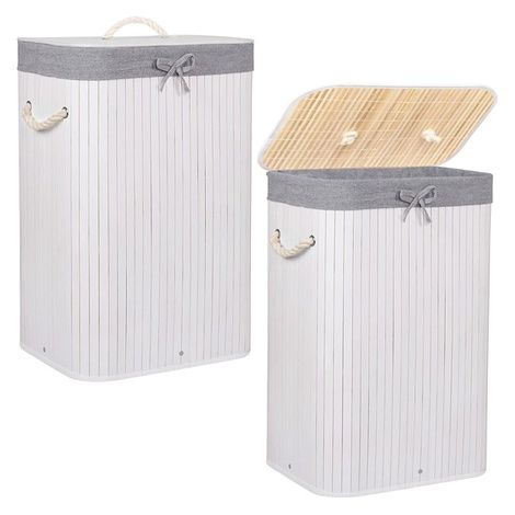Cesto de Bambú para Ropa Sucia de 72 L (1/5)