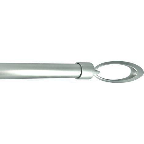 Utilia BASTONE PER TENDE ORBITA Estensibile cm. 71÷122 col. Argento