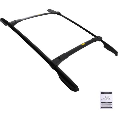 Black Roof Rails Roof Rack & Crossbars Cross Bars For Toyota RAV4 2012-2019 (1/5)