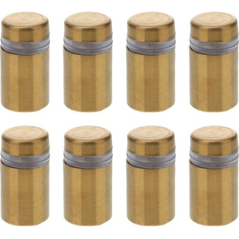Vis promotionnelles dorées ultra-résistantes en acier inoxydable, lot de 8, légères et résistantes (1/5)