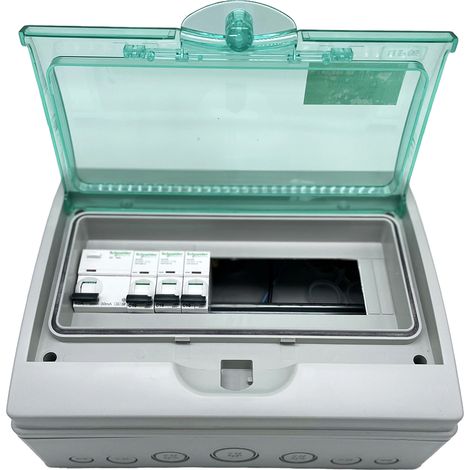 Caja AC monofásica 6KW con diferencial tipo ASI para 2 inversores (1/3)