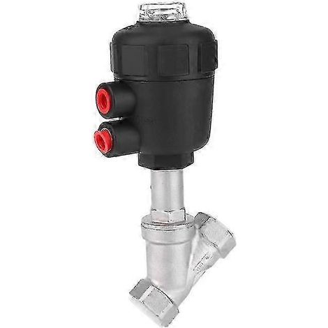 Vanne à vapeur pneumatique à siège incliné, vanne à vapeur en acier à raccord fileté, 25-26 (1/4)