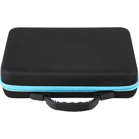 Étui de transport rigide pour huiles essentielles, capacité 60 flacons de 5ml à 15ml (Bleu) (1/5)