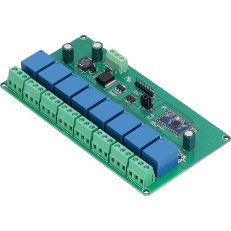 Module Relais 8 Canaux Bluetooth Sans Fil Carte Interrupteur Télécommande DC 7‑28V/DC 5V (1/5)