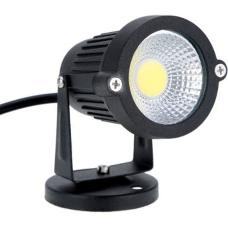 Foco reflector de alto voltaje LED de 5 W, blanco cálido, ajustable, para jardín, iluminación exterior, terraza y jardín (1/5)