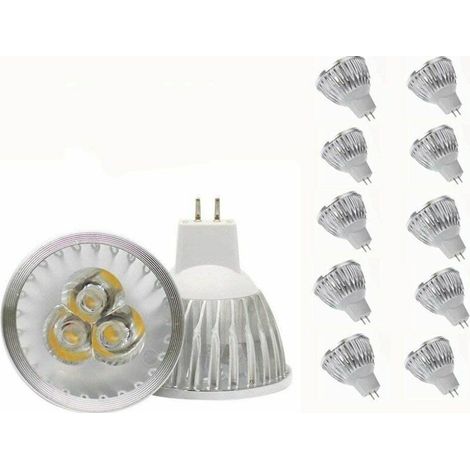 Ampoule MR16 Ampoule MR16 blanc chaud GU5.3 Ampoule MR16 12V Ampoule spot , adaptée à l'éclairage paysager sur rail encastré, équivalent halogène 20W, 10 packs.- Ampoule spécifique (1/5)