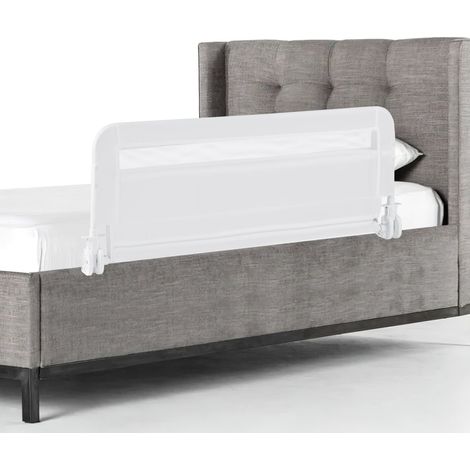 Barandilla de cama plegable para niños pequeños, 100 cm, funda lavable