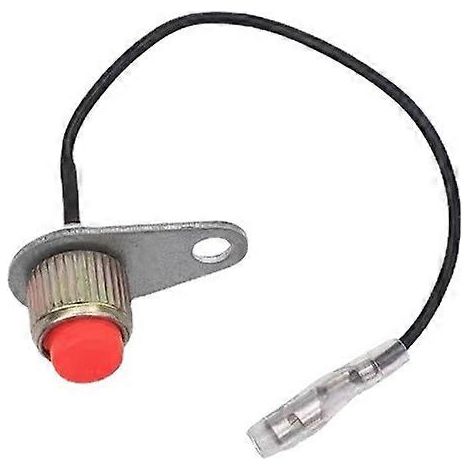 Interrupteur d'arrêt d'urgence pour tondeuse à gazon à essence, accessoires pour tondeuses à gazon/débroussailleuses/taille-haies ( ) (1/2)