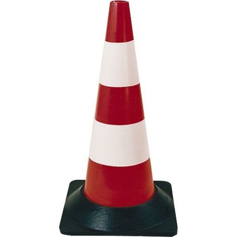 Signalisation Flagge Rot-Weiß Hoch 50cm Fuß Gummi