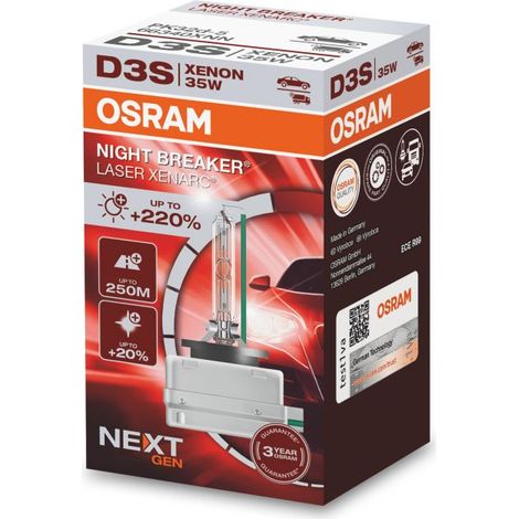 Ampoule phare auto XENARC NIGHT BREAKER - Osram - D3S - Xénon 35W (1/4)