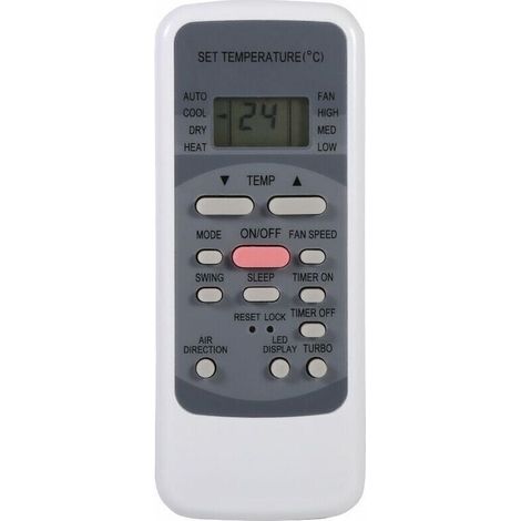 Telecomando per condizionatori d'aria serie R51 R51/E R51/CE R51M/CE R51D/E R51M/BGE R51M/BGE, con orologio integrato e timer ON/OFF -Crezuo