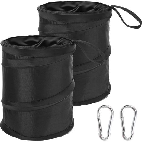 2er-Set faltbare Auto Mülleimer, wasserdicht, mit Haken (1/5)