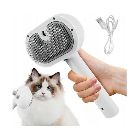 BROSSE À VAPEUR ÉLECTRIQUE POUR CHIENS, CHATS ET ANIMAUX - SOINS DES POILS