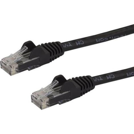 7.5 M CAT6 CABLE BLACK     SNAGLESS - 24 AWG COPPER WIRE (1/3)