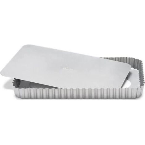 Patisse rechteckige Tarteform Edelstahl 32x22 cm